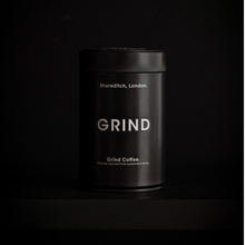Load image into Gallery viewer, Black Tin of Grind Coffee