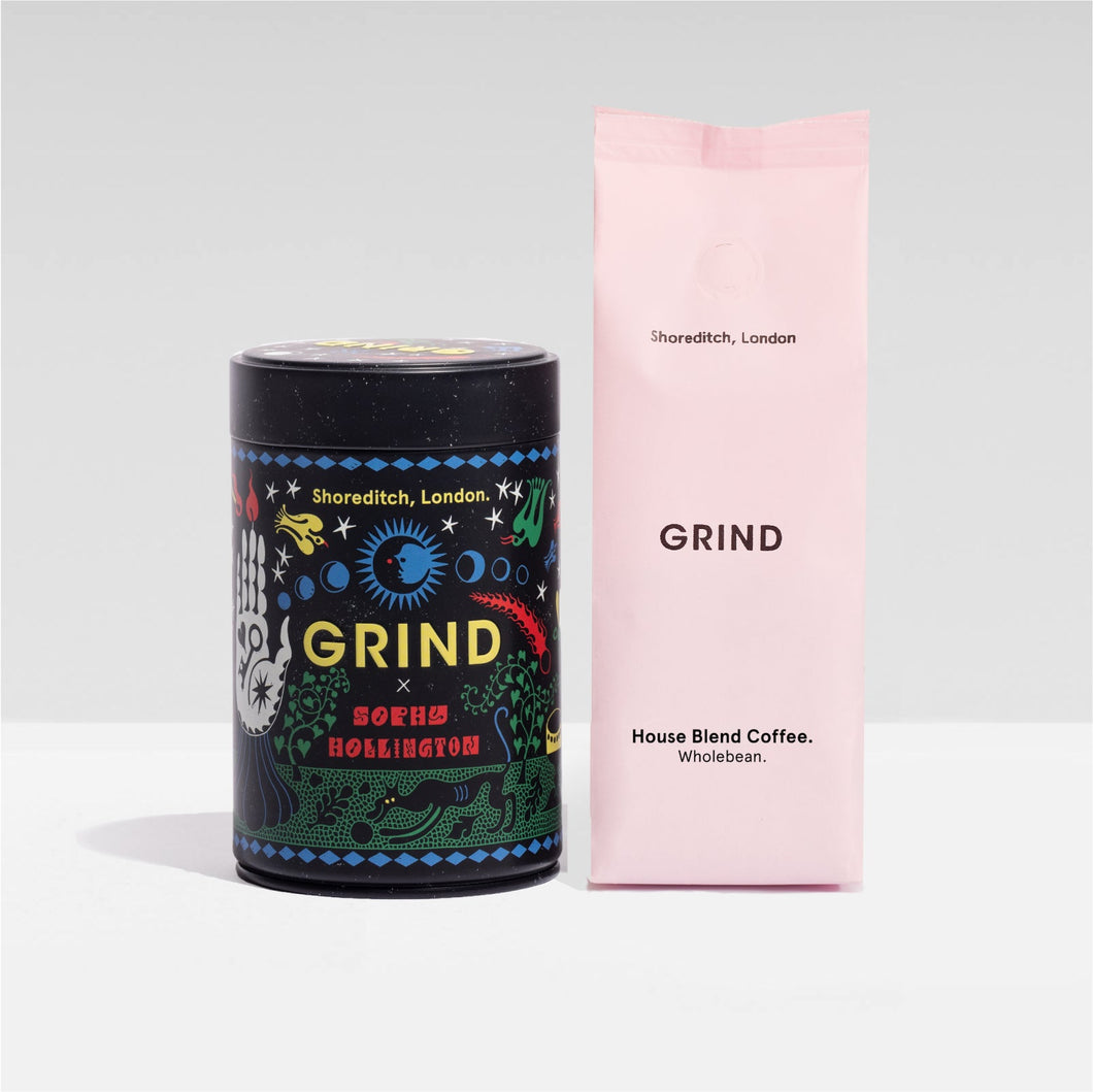 Grind x Sophy Hollington Tin of Coffee