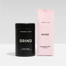 Load image into Gallery viewer, Black Tin of Grind Coffee
