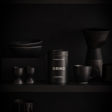 Load image into Gallery viewer, Black Tin of Grind Coffee
