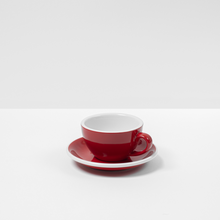 Load image into Gallery viewer, Red Coffee Cups and Saucers
