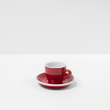 Load image into Gallery viewer, Red Coffee Cups and Saucers
